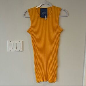 Simon Miller Rib Aukai Tunic Sunset Orange Women’s XS Small Ribbed Top
